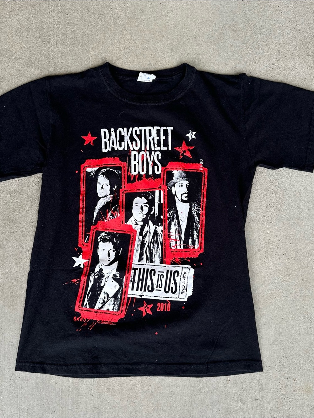 Anvil 2010 Black Backstreet Boys 'This Is Us' Tour Tee Size Small
